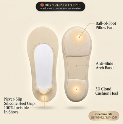 CloudStep Cushioned No-Show Socks