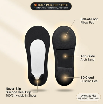 CloudStep Cushioned No-Show Socks
